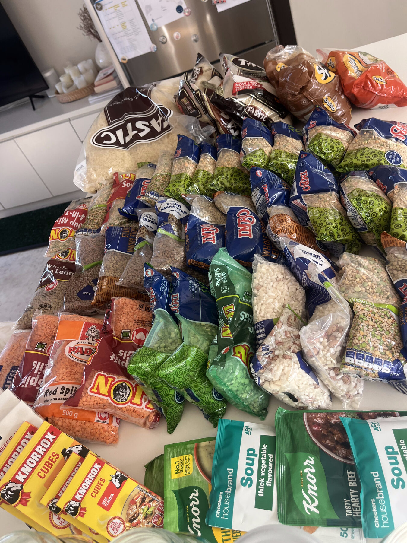 Ingredients collected for The Haven Night Shelter